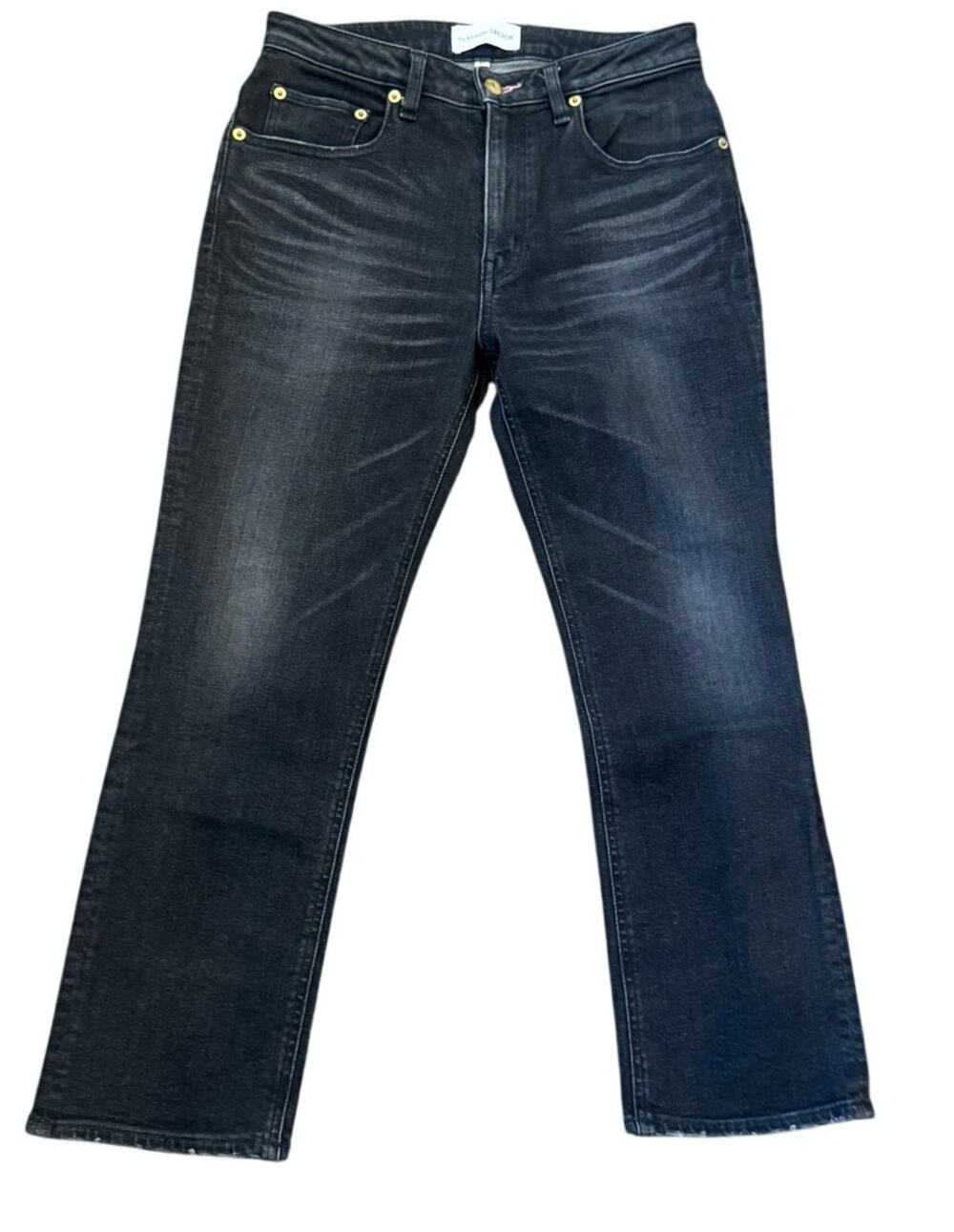 Tu Es Mon Tresor Rose Quartz Mid Rise Skinny Crop Jeans Black Size 27 Japan